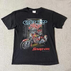 Snap-On Chop Shop Motorcycle Graphic T-Shirt Black Men’s